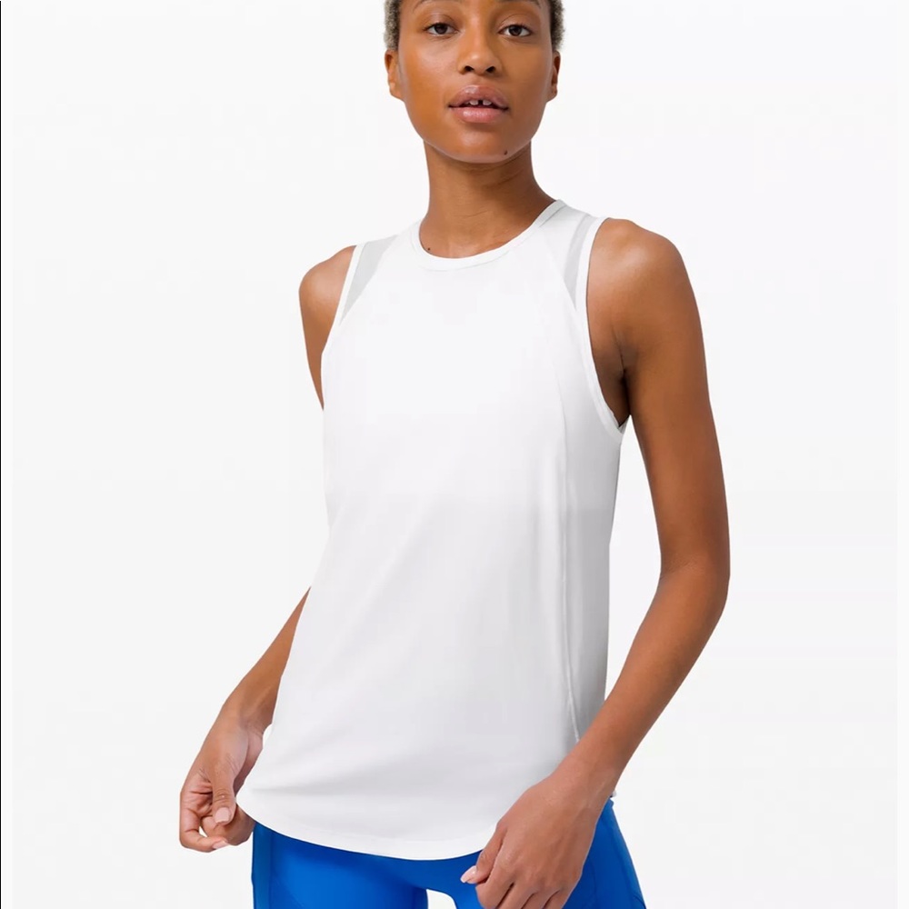 White Lululemon tank top